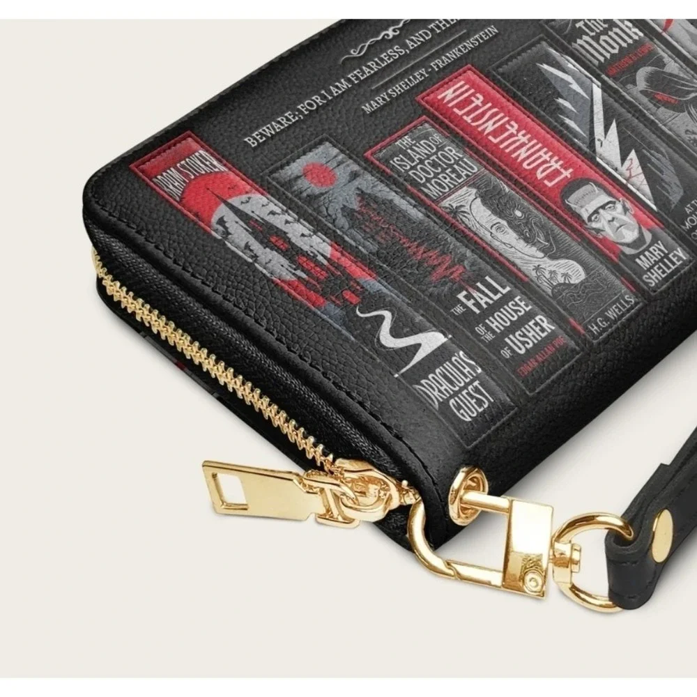 The Fearless Collection‎ Wallet Goth Halloween New NWT Beware For I Am Fearless